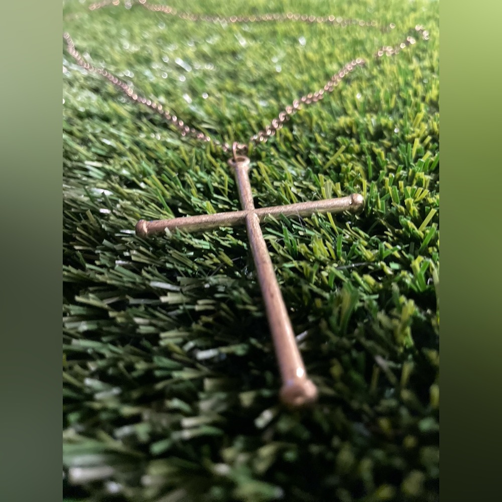 Interlocking Necklace With Cross - image 6